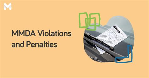MMDA Violations and Penalty Fees: What Every Motorist Must .